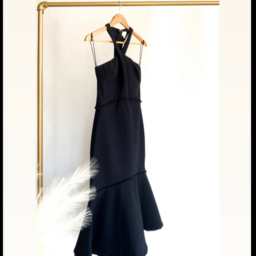 SOLD Cinq à Sept Blue Halterneck Dress US 0| XS